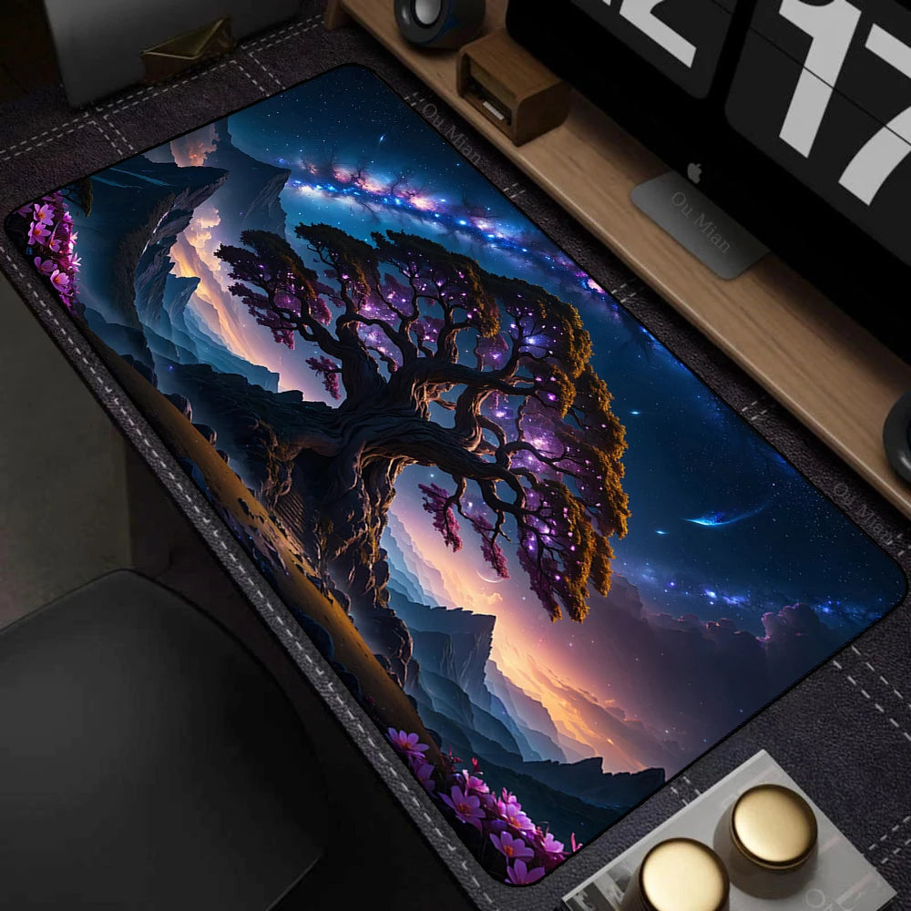 XXL Mouse Pad Anime Natural Scenery Mousepad Large Teclado Mousepad Pc Keyboard Gaming Table Mats Laptop 900x400 Mouse Mat
