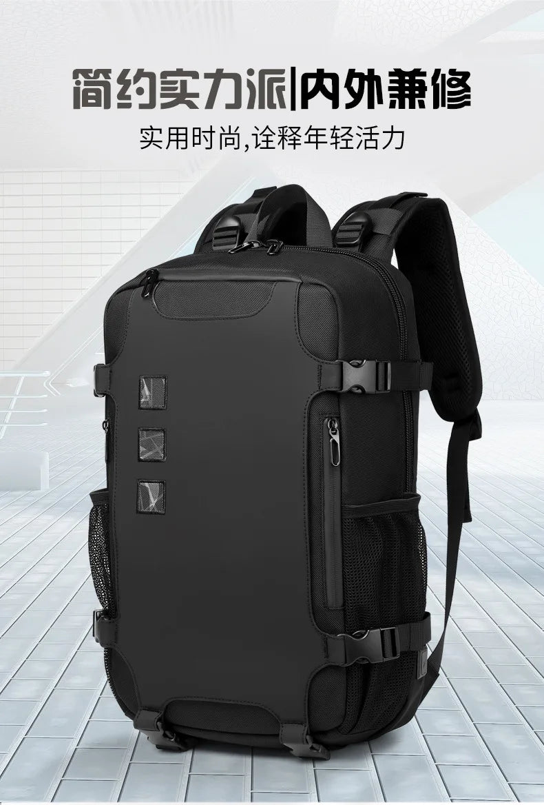 OZUKO Men Backpack Large Capacity 16 inch Laptop Backpacks USB Charging Teenager Schoolbag Male Waterproof Travel Bag Mochilas