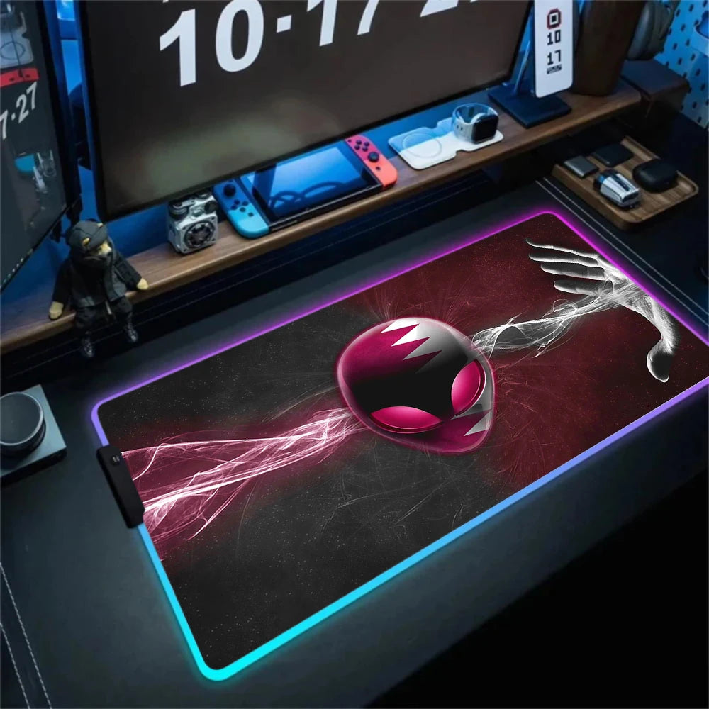 XXL Large PC Gamer Keyboard Desk Mat 900x400 RGB Alienware Gaming Mouse Pad LED Computer Accessories Tapis De Souris Mousepads