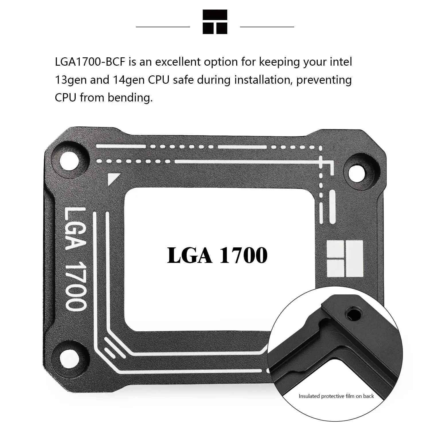 Thermalright LGA1700-BCF Black V2 CPU Anti-Bend Fixer Intel 13th Gen Anti-Bend Fixture with Corrective Intel CPU Fixing Bracket