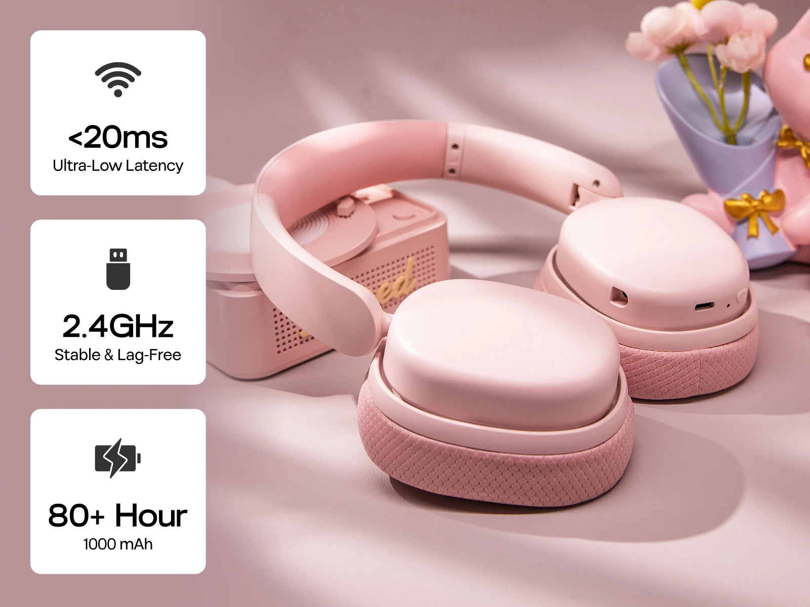 AULA G7 Pro Wired/Bluetooth/2.4GHz Wireless Gaming Headphone Noise-Canceling Microphone with RGB Light for PS4/PS5/PC/Switch