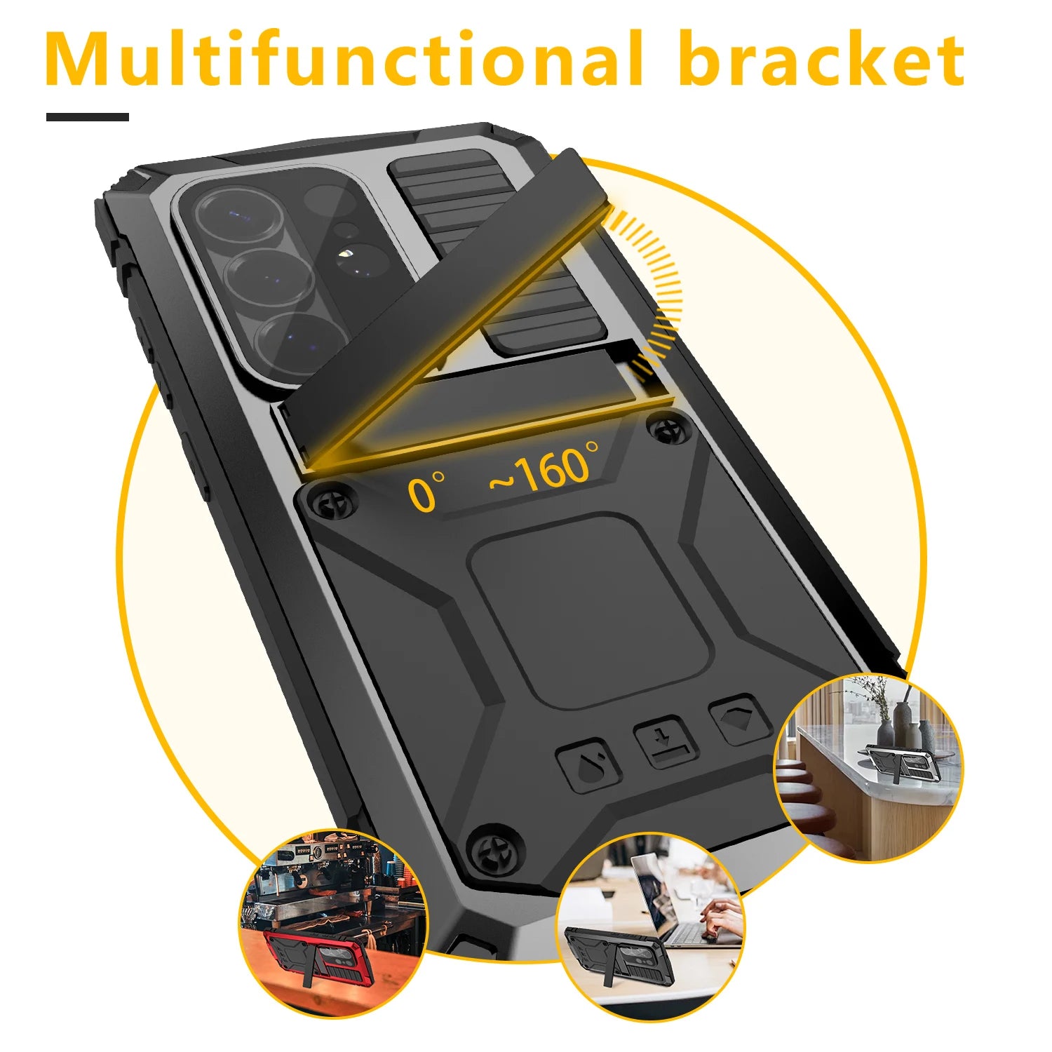 Case For Samsung Galaxy S26 Ultra S26 Plus S26 5G S 26 Heavy Duty Protection Armor Metal Phone Cover Capa Coque Fundas