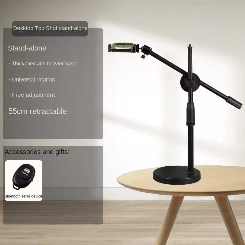 Smartphone Mobile Stand For Cell Phone Holder With LED Ring Light Grip And Beauty Enhancements For Professional Live Streaming