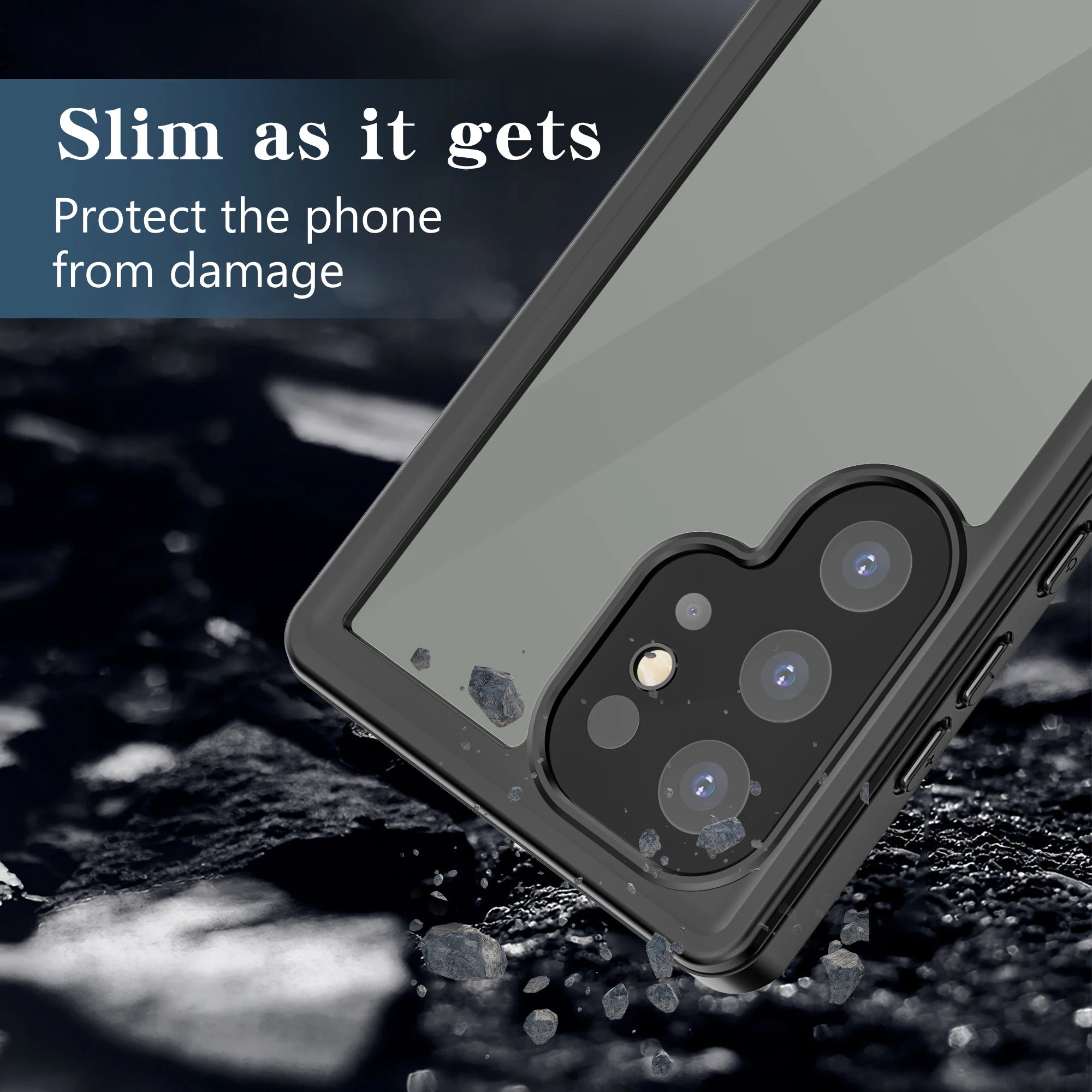 Shellbox Outdoor Swimming Underwater Photography IP68 Waterproof Phone Case with Lanyard for Samsung Galaxy S25Ultra S24U S23/22