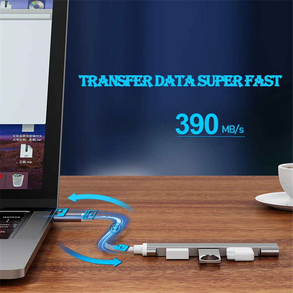 USB 3.0 Hub USB Hub 4 Port High Speed Type c Splitter 5Gbps For PC Computer Accessories Multiport HUB 4 USB 3.0 2.0 Ports