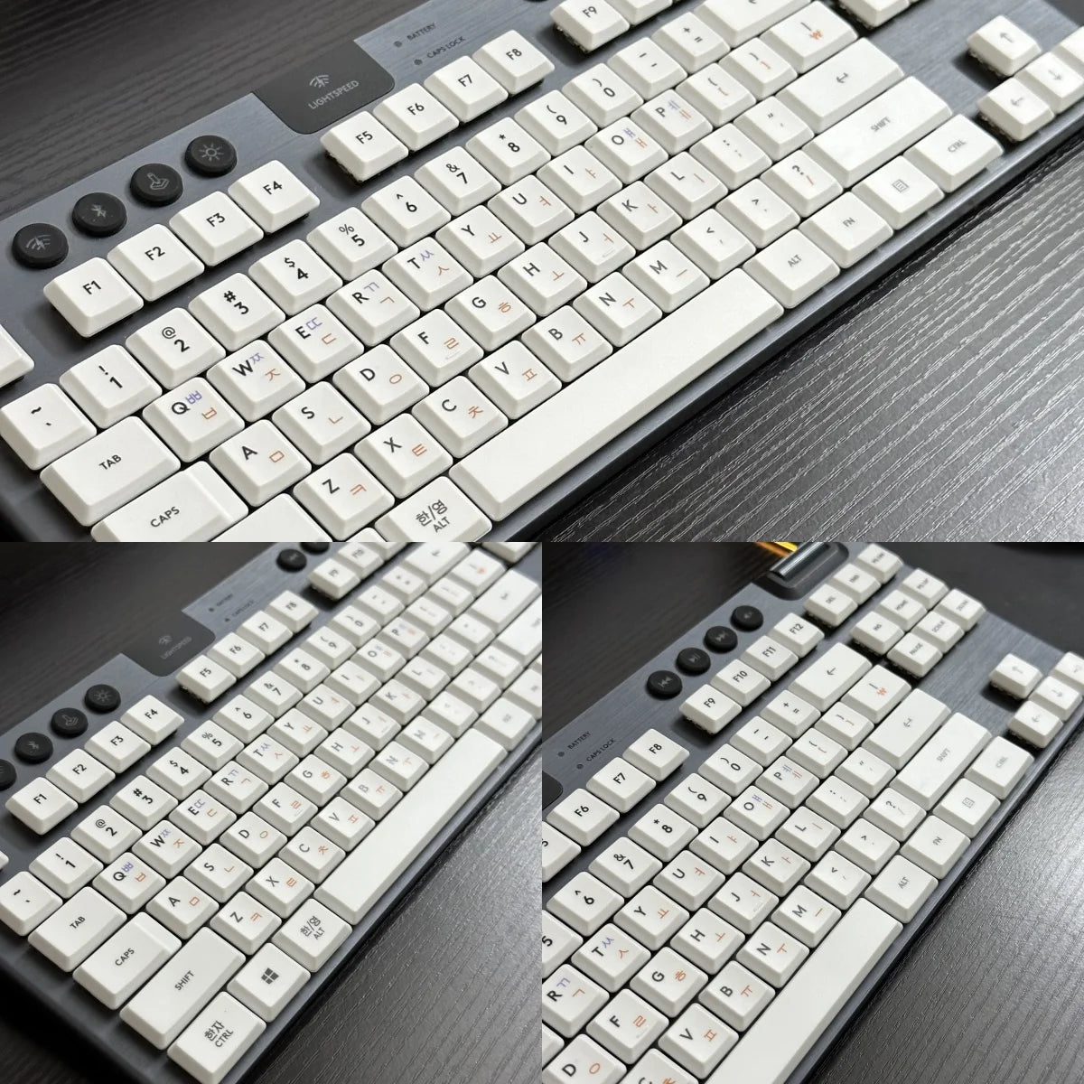 Korean Language Keycaps,PBT/PC Custom Keycap Set,Suitable for Logitech G915 G813 G815 G913 TKL RGB Mechanical Gaming Keyboard.