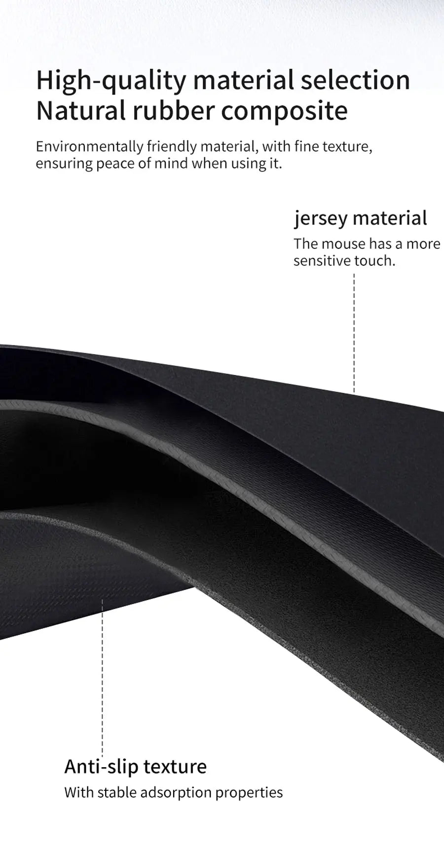 Lenovo E-Sports Gaming Extra-Thick Gaming Mouse Pad Portable Office Keyboard Desk Protector Computer Stain-Resistant Desk Pad