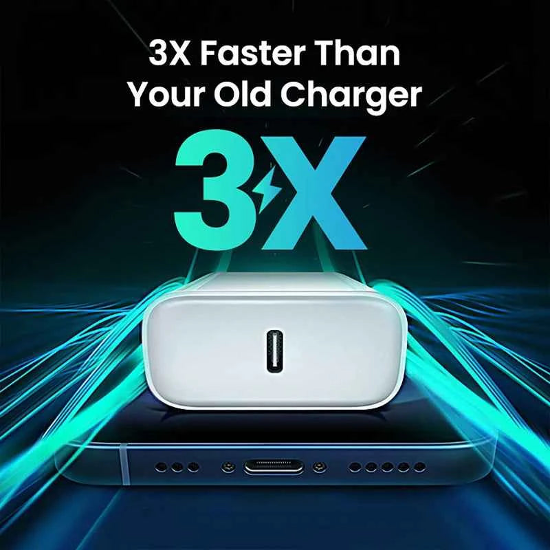 30W PD Fast Charger For iPhone 14 13 12 USB C To Lightning Quick Charging Cable For iPhone 17 16 15 Pro Max Type C Power Adapter
