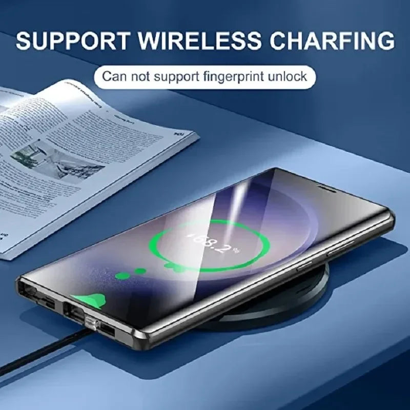 360 ° Full Protection Metal Magnetic Case For Magsafe Samsung Galaxy S26 S25 S24 S23 S22 Ultra Plus Double Sided Snap Lock Cover