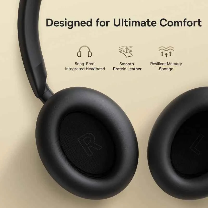 Baseus Bowie MH1 ANC Wireless Headphone 48dB Adaptive Hybrid Noise Cancelling Headsets 80H Playtime Hi-Res Audio LDAC Headphone