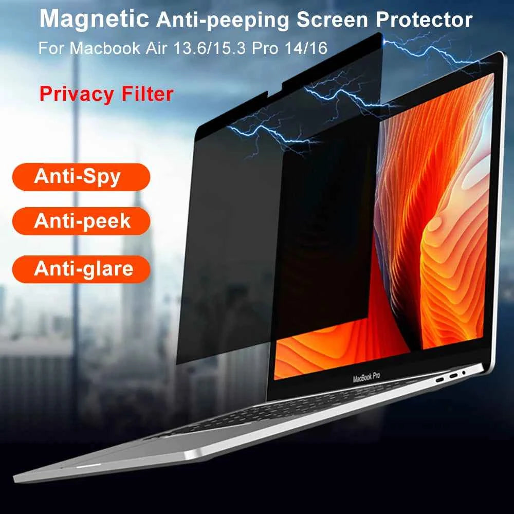 Magnetic Anti-peeping Screen Protector Film For Macbook Air 13 15 M2 M3 M4 M5 Pro 14 16 NEO Anti-peek Anti-spy Privacy Filter