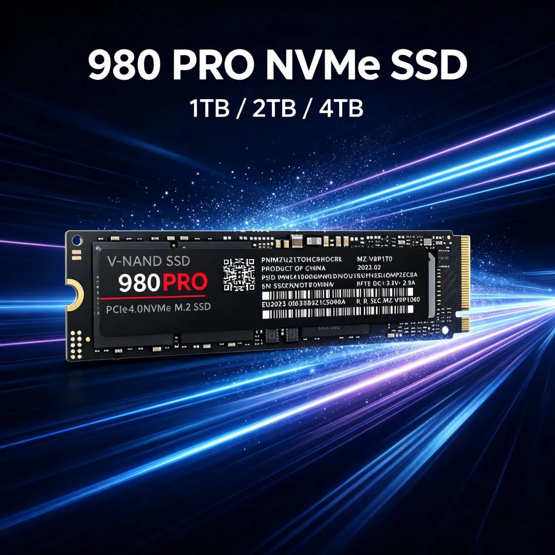 980 Pro M2 2280 NVMe High Speed SSD Hard Disk 1/2/4TB Option, High Read Write Speed Solid State Drive Perfect for PS5 Gaming Mac