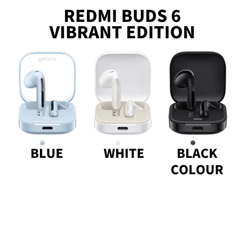 New Redmi Buds 6 Vitality Edition Bluetooth 5.4 Noise Reduction Earphone 30H Battery Life 5 Tuning Modes Wireless Headset