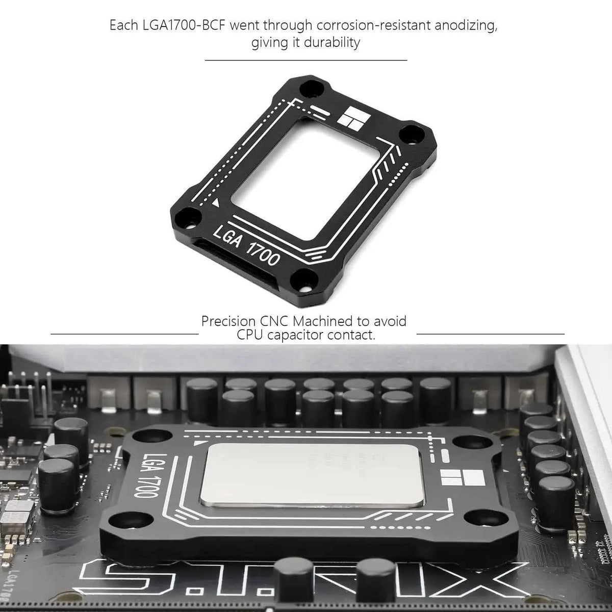 Thermalright LGA1700-BCF Black V2 CPU Anti-Bend Fixer Intel 13th Gen Anti-Bend Fixture with Corrective Intel CPU Fixing Bracket