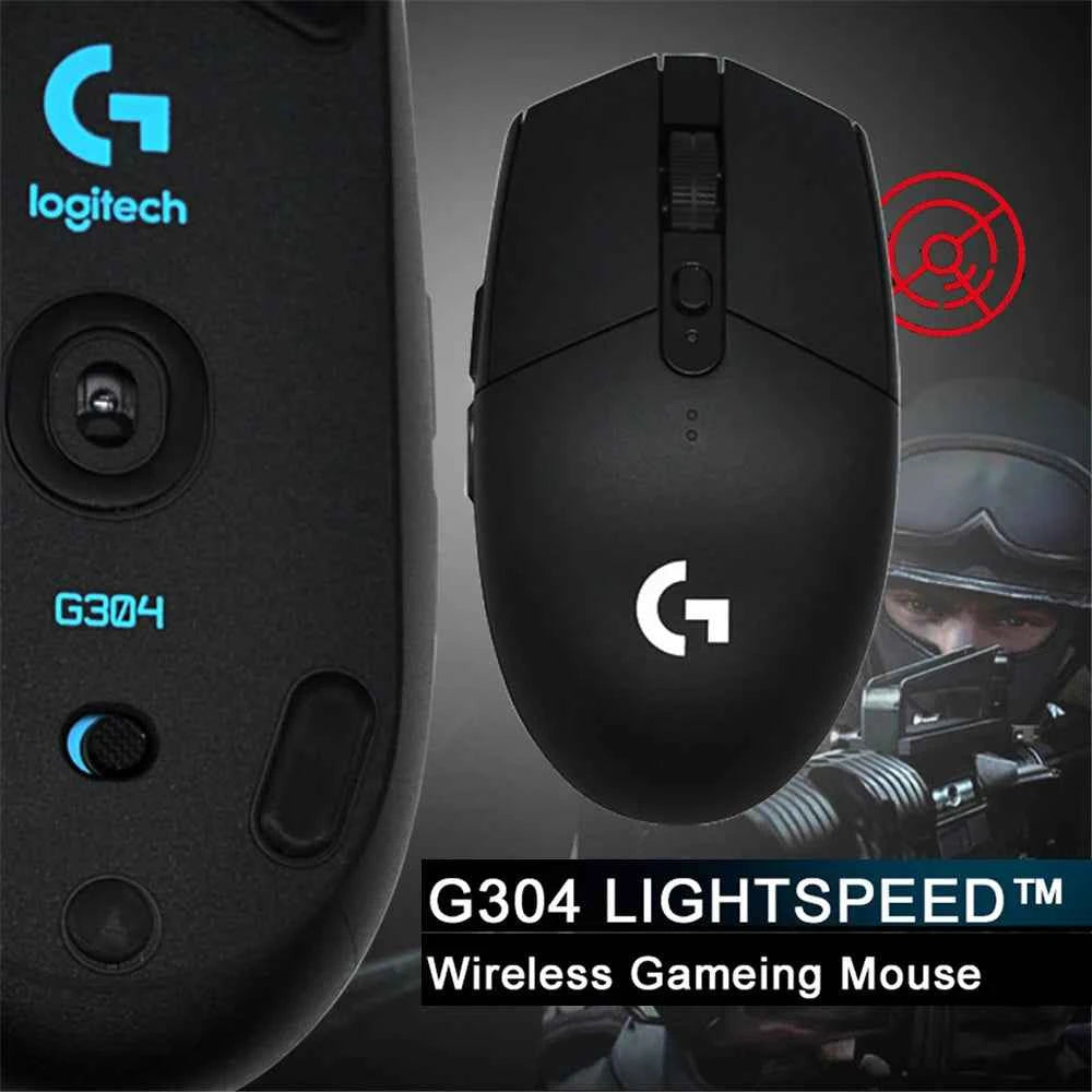 Logitech（G）G304  Computer Gaming 2.4G Wireless Mouse Ergonomic Mouse HERO Engine  for LOL PUBG Fortnite Overwatch