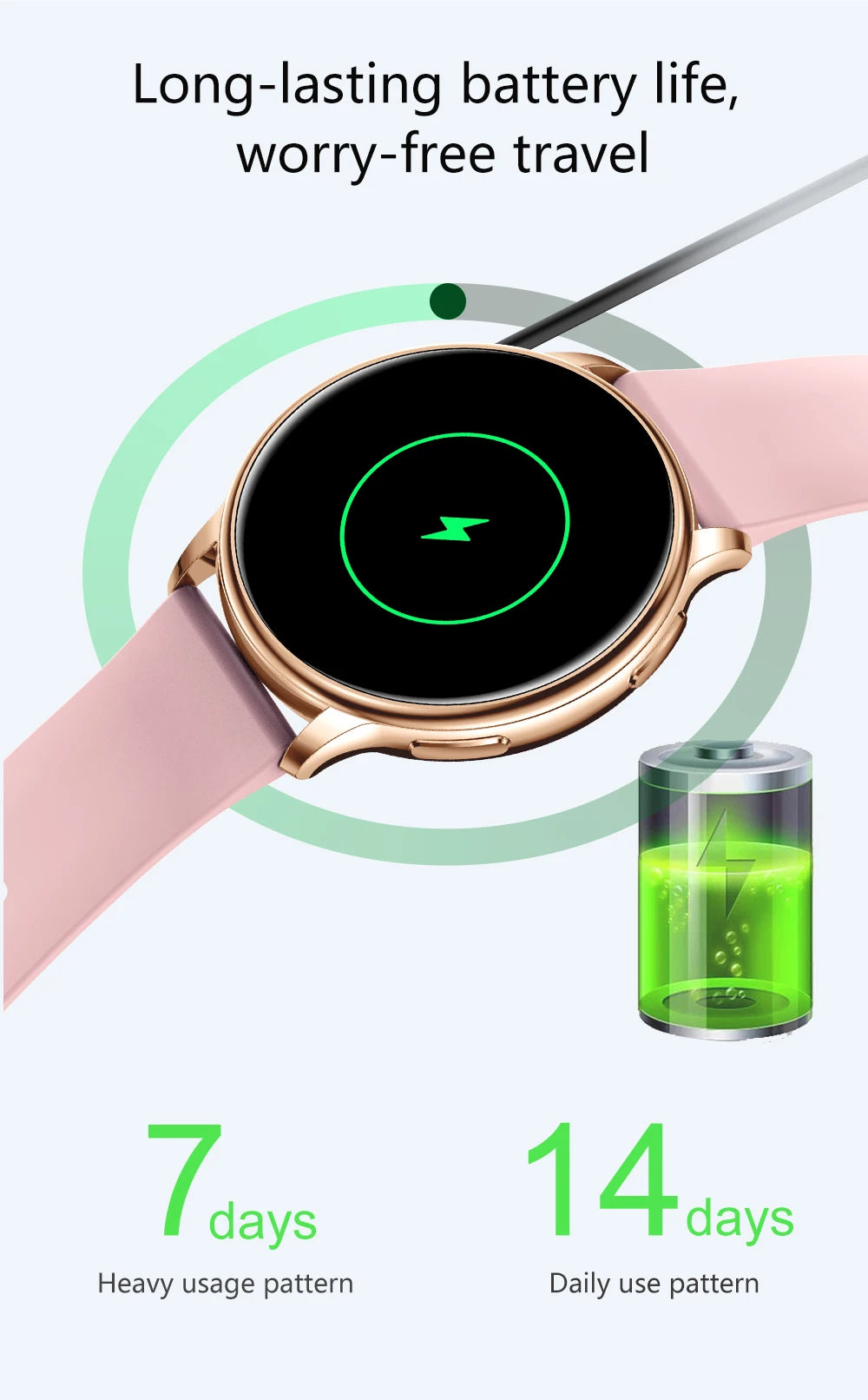 MEVADEN 1.32 inch Luxury Smartwatch Bluetooth Call Women Fashion Sports Fitness Tracker Health Monitor Smart Watch for Ladies