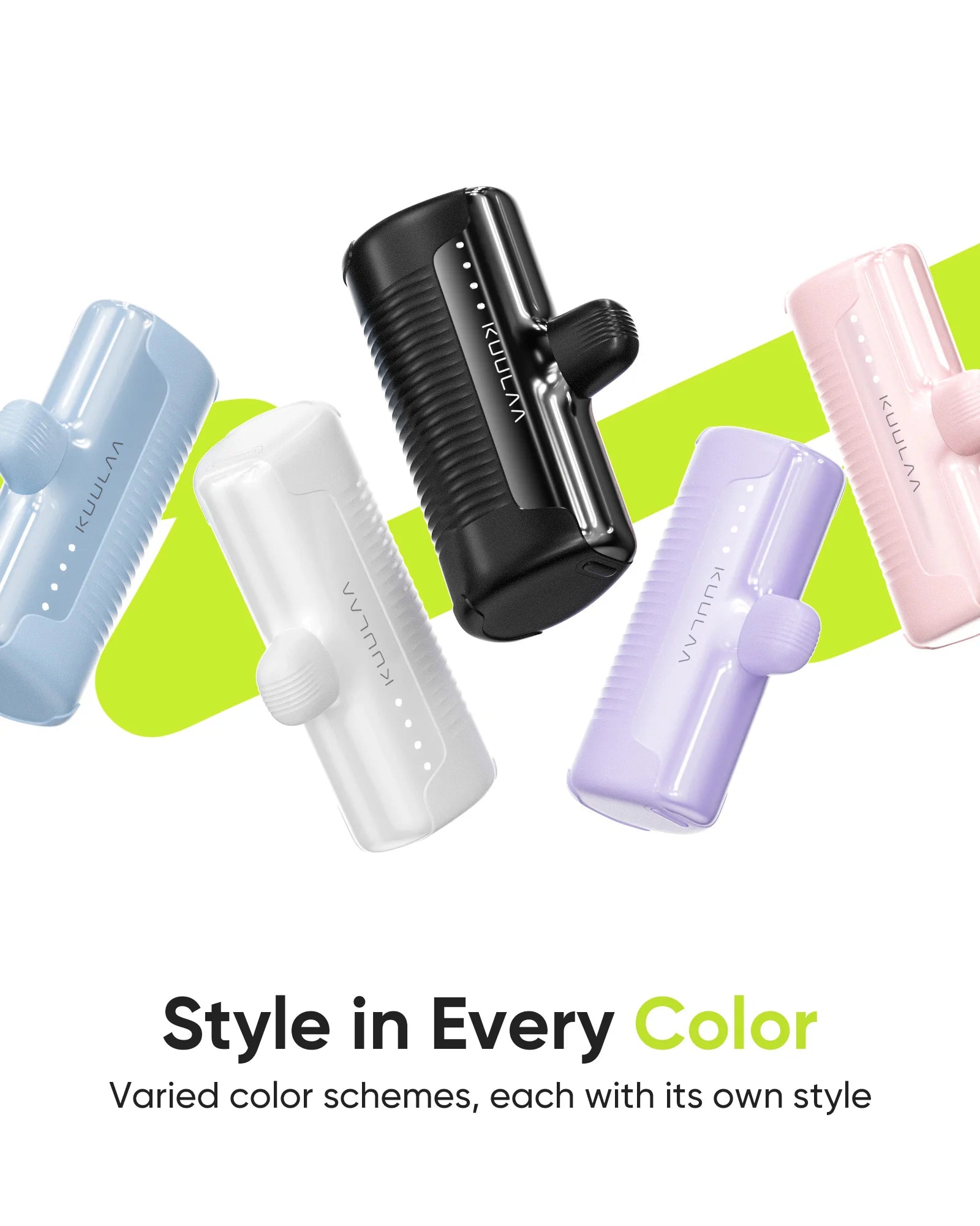 KUULAA Mini Power Bank 4500mAh - Portable Charger for iPhone17 16 15 14 13 Pro Max & Samsung/Xiaomi - External Battery PowerBank