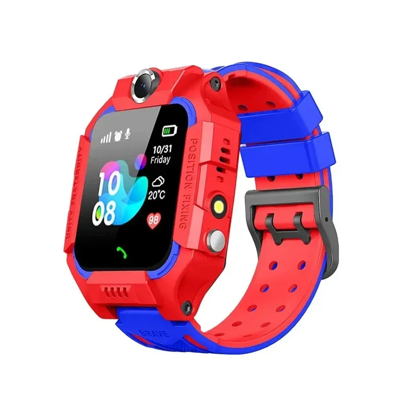 Lenovo Kids Smart Watch SOS GPS Location Sim Card Camera Heart Rate Monitoring Bluetooth Calling Waterproof Gift For Android