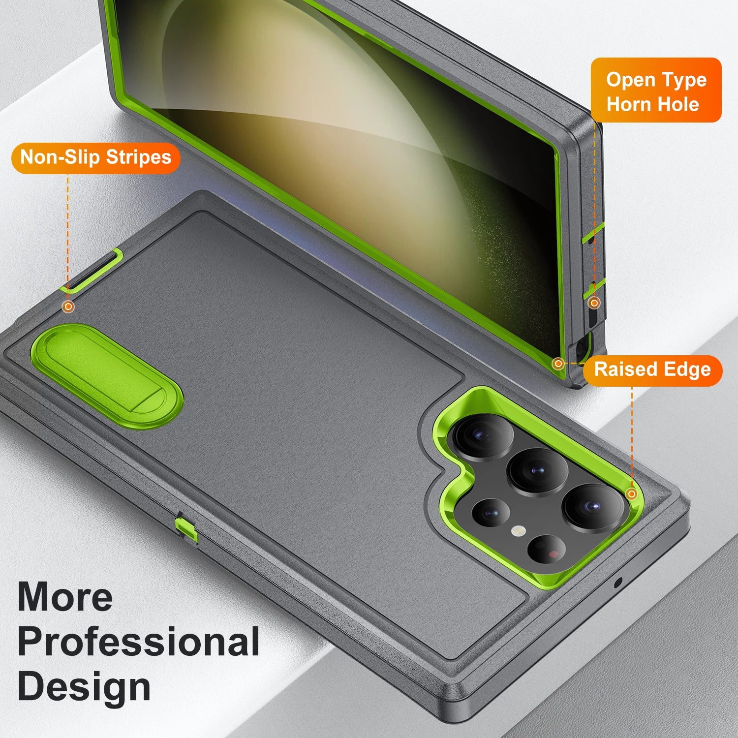 Military grade three-layer protective bracket phone case suitable for Samsung GalaxyS26 S25 S24 S23 Ultra A13 A14 A27 A37 Cover