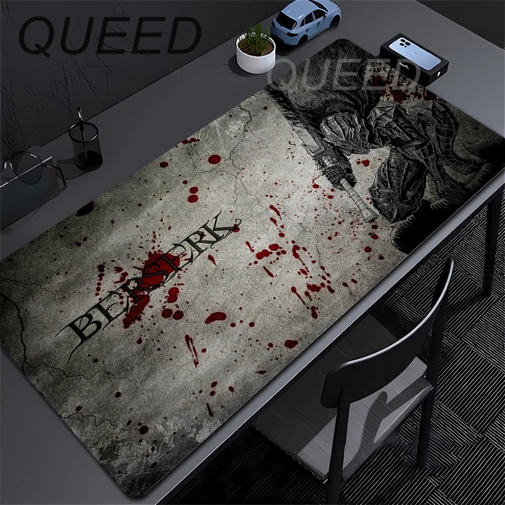 Guts sword in berserk Mouse Pad Gaming Mousepad Pc Accessories Keyboard Mat Desk Protector Mats Anime Berserk Speed Mouse Pads
