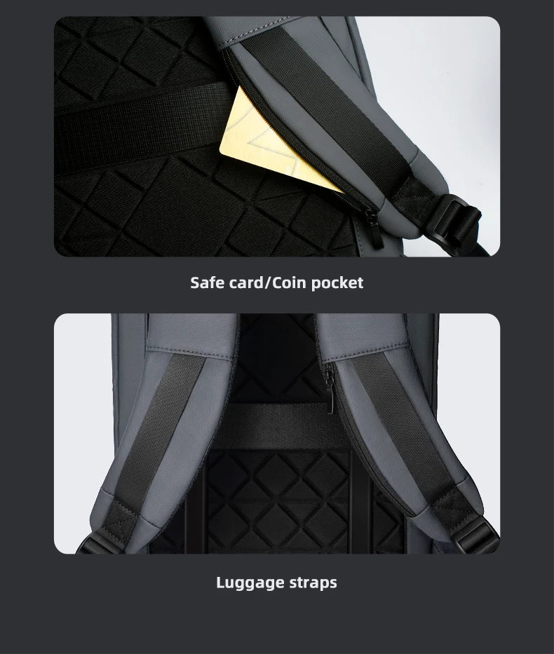 Heroic Knight Laptop Work Backpack Slim Men Waterproof Multifunctional 15.6