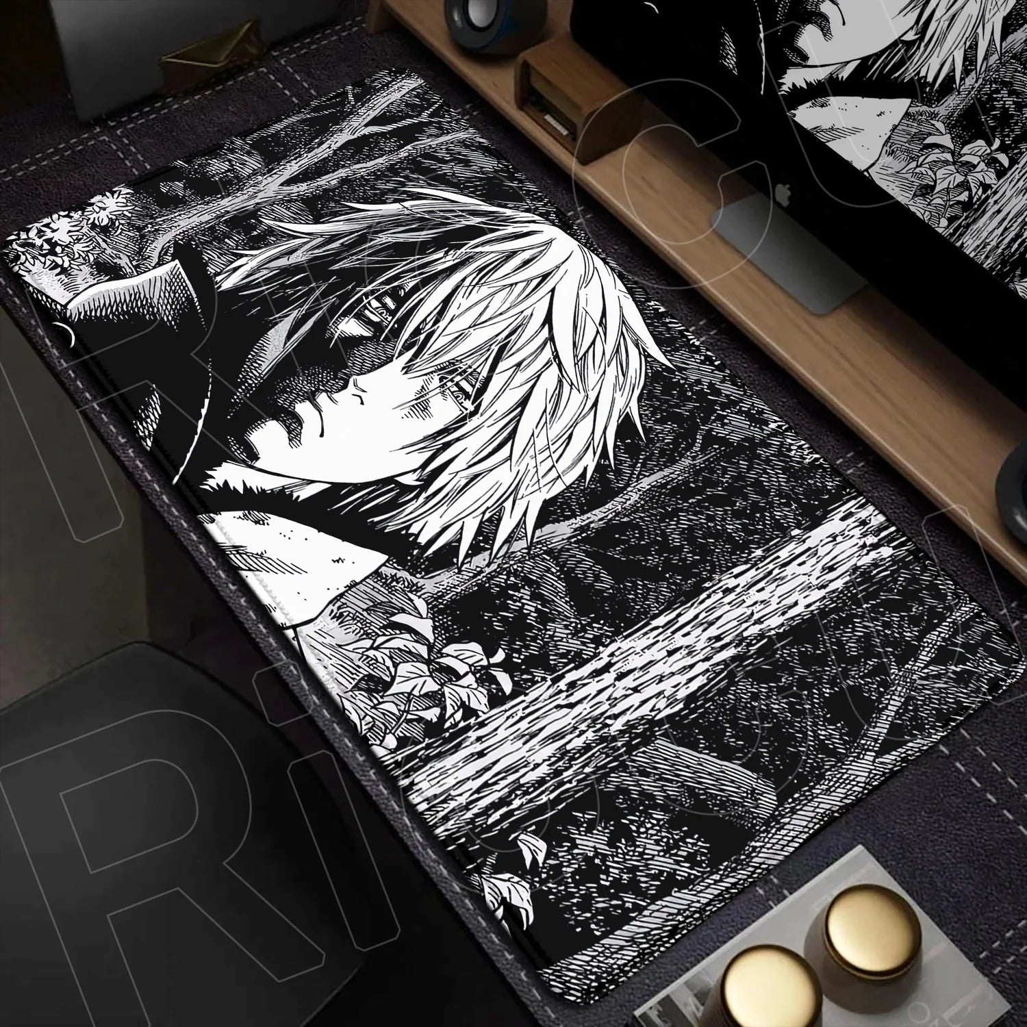 XXL Large Mousepad Vinland Saga 90x40CM Mouse Pad E-sports Gaming Keyboard Protector PC Accessories HD Computer carpet Desk Mat
