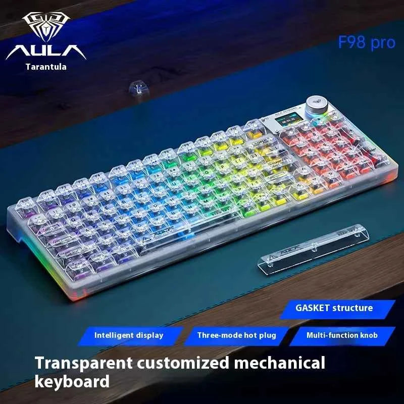AULA F98PRO (Transparent) Wireless Mechanical Keyboard