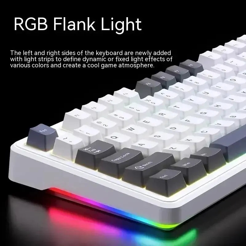 AULA F87 Pro Mechanical Keyboard 2.4g/Usb/Bluetooth Tri Mode Wireless 87 Key Rgb Pbt Gasket 5 Layer Silencing Full Key No Impact - WinSupport Tech