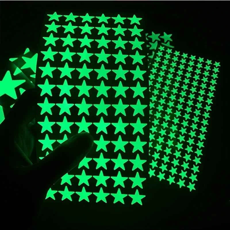 Glow in The Dark Wall Stickerst Adhesive Dots Luminous Ceiling Decals for Kids Bedroom Halloween Home Decoration