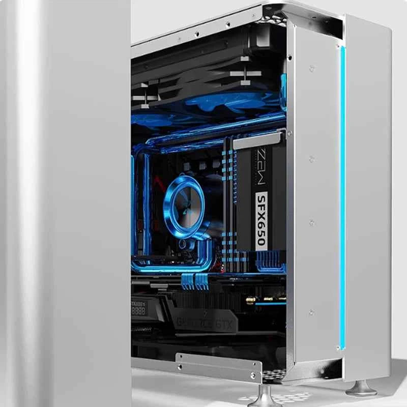 C6 ATX Case Anode All Aluminum Supports ATX/SFX Power Supply 280/240 Water Cooled Office Gaming Desktop Console Case