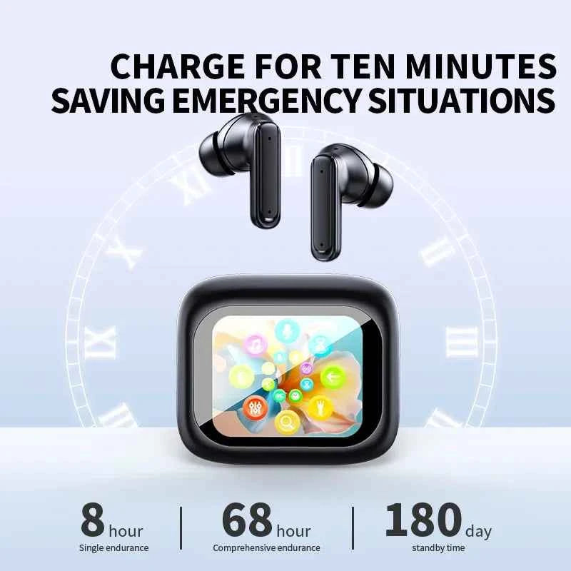 Wireless earbuds E18pro Bluetooth 5.4 Headphones ANC In Ear Gaming Headset Noise Reduction TWS Earphones Touch Control Wit Mic