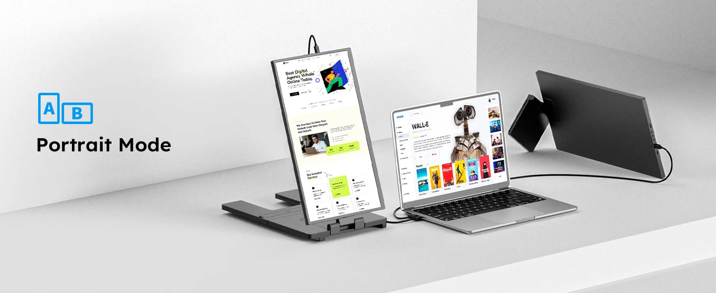 15.6inch Triple Screen Extender For Laptops 1080P FHD IPS Portable Dual External Monitors For Macbook Windows Extension 13-17