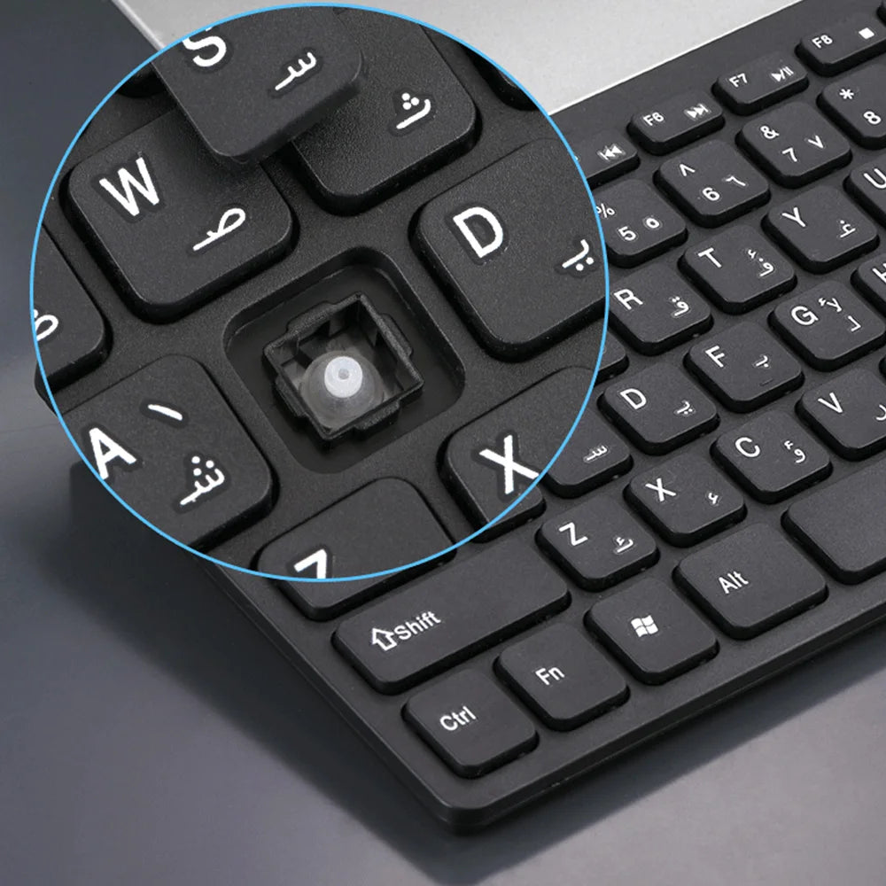 2026 Hot Arabic Keyboard Wireless Mouse For Game PC Player TV Arabic Keyboard and Mouse Set 78Keys Gameing Keyboard Dropshipping