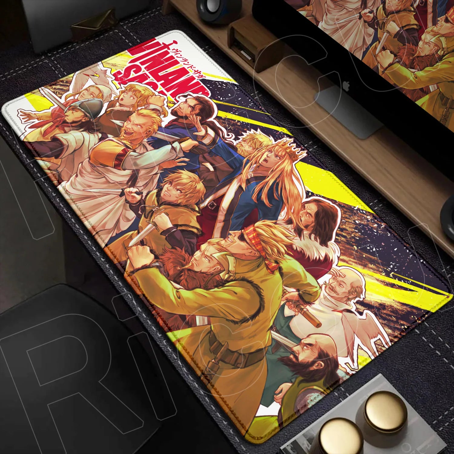 XXL Large Mousepad Vinland Saga 90x40CM Mouse Pad E-sports Gaming Keyboard Protector PC Accessories HD Computer carpet Desk Mat