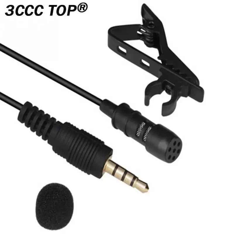 1PC 3M Professionals Car Audio Microphone 3.5mm Clip Jack Plug Mic Stereo Mini Wired External Microphone For Auto DVD Radio