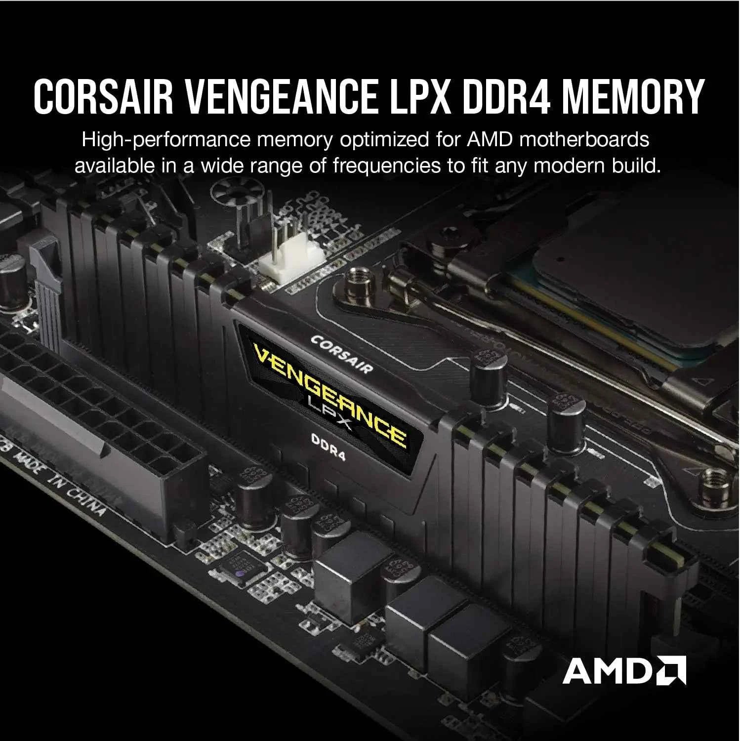 Corsair Vengeance LPX 32GB 16GB (2x8GB) DDR4 DRAM 3200MHz 3600MHz Desktop Memory Kit Black White XMP2.0