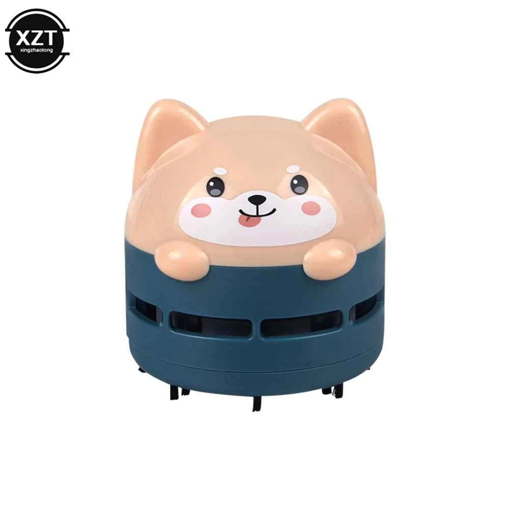 Mini Cartoon Animal Pattern Rechargeable Wireless Vacuum Cleaner Car Keyboard Vacuum Cleaner Handheld Usb Desktop Vacuum Cleaner