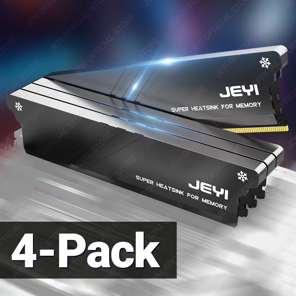 JEYI DIY Memory RAM Heatsink With Thermal Pads, Desktop RAM Cooler DDR Radiation Dissipate for PC DDR2/DDR3/DDR4/DDR5