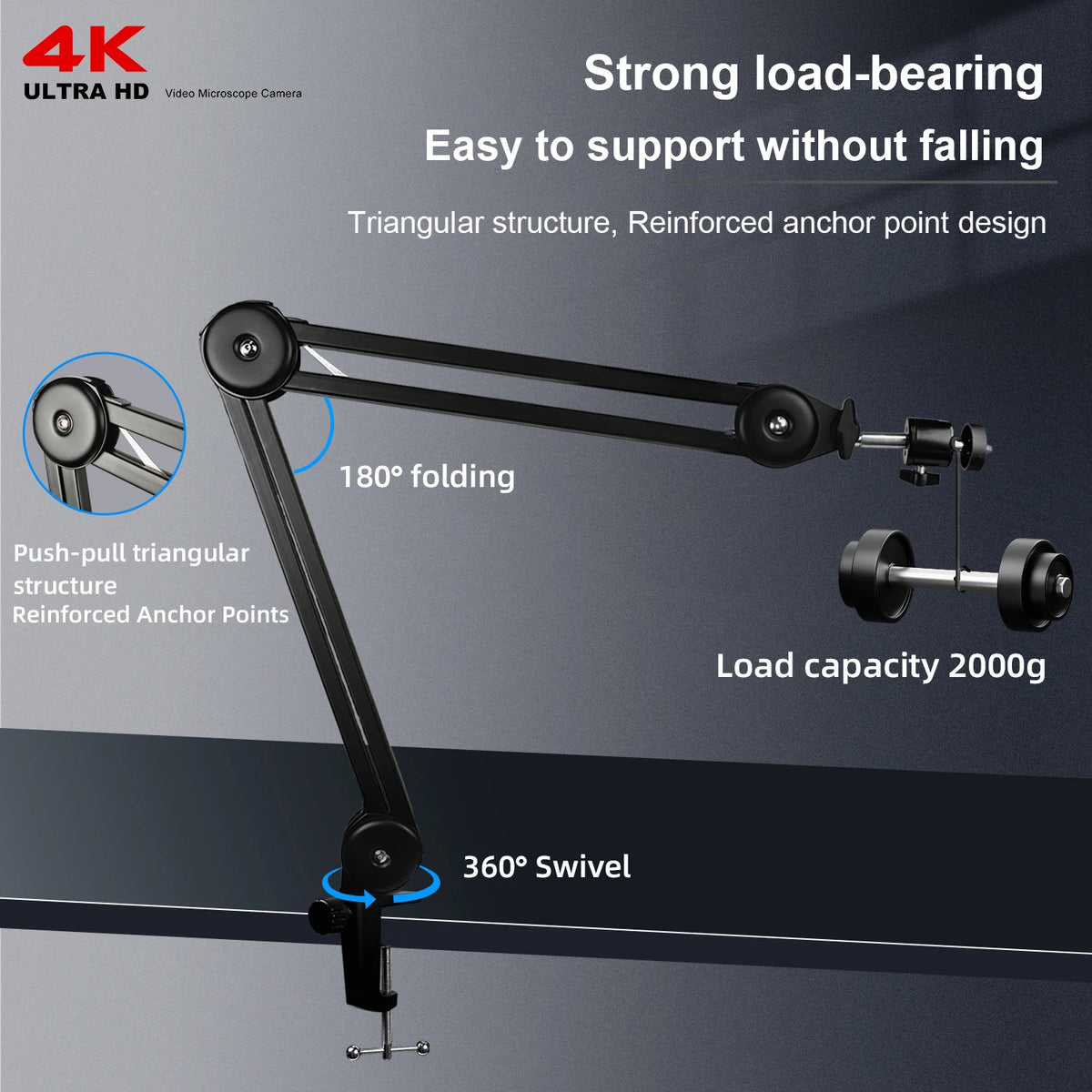 4K Microscope 48MP Digital Microscope For Electronics USB Industrial Cameras HDMI 1-150X Zoom C-Mount Lens Phone Pcb Soldering
