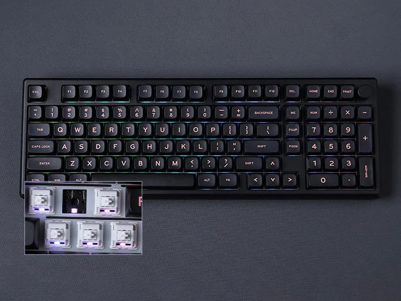 EPOMAKER Galaxy100 1800 ANSI US Layout QMK/VIA Wired/BT5.0/2.4Ghz Aluminum Mechanical Gaming Keyboard with Knob