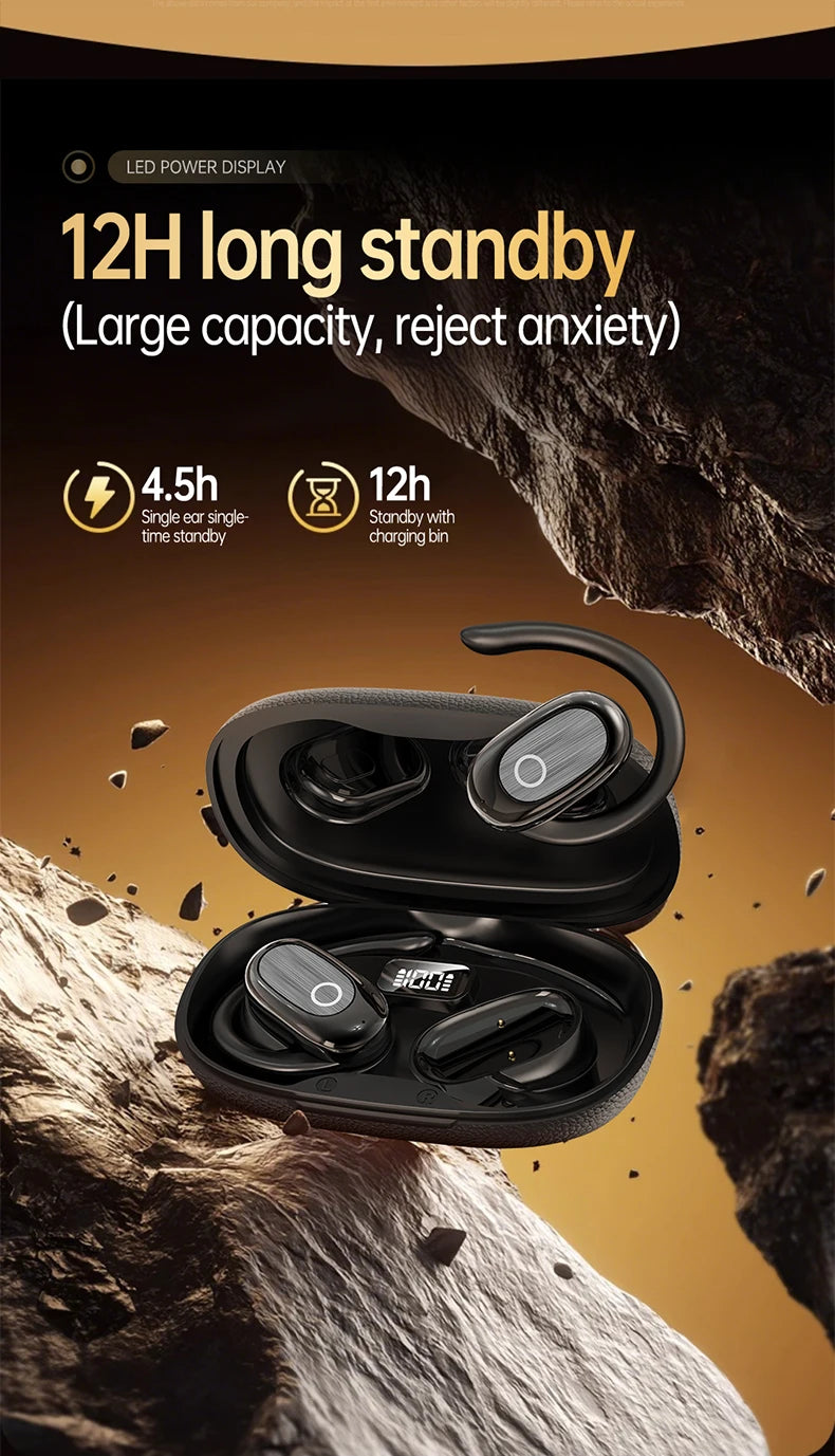 [Official Acer Product] Ohr553 Wireless Bluetooth Earphones with Earhook Design, Ows Design, Hd Calls, Comfortable Wear, Suitable for Sports and Running, Compatible with Mobile Phones, Tablets, and Laptops