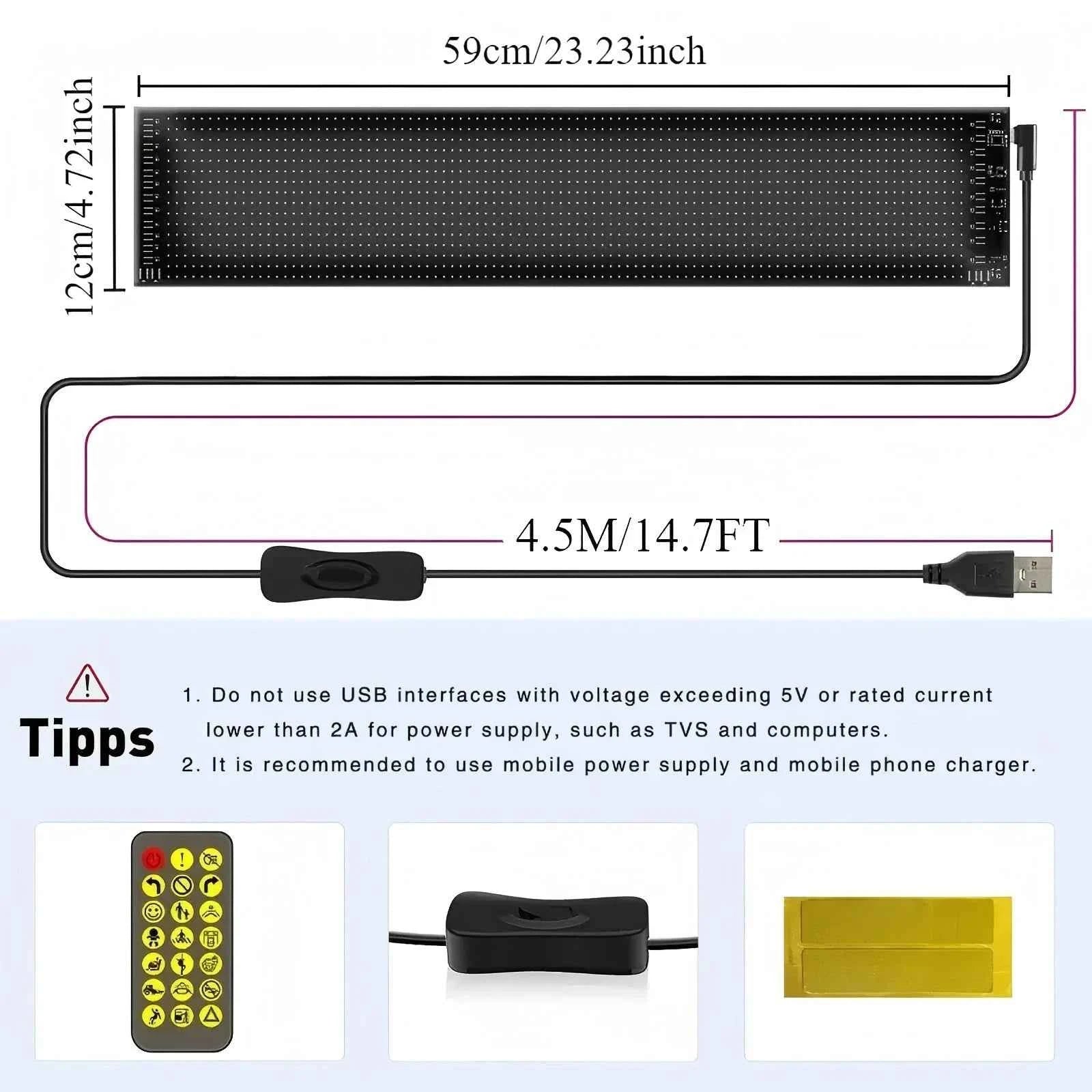 Huge Bright Devil Eyes LED Light Demon's Eye Programmable Scrolling LED Sign Flexible Screen for Store and Car Displays