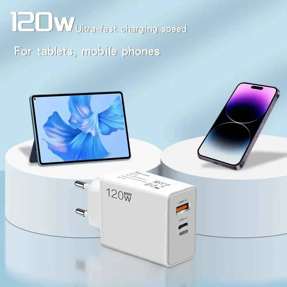 Original Charger 120W Fast Charge Hypercharge EU US UK Power Adapter Usb 6A Type C For Huawei Xiaomi Ultra Redmi Accessories