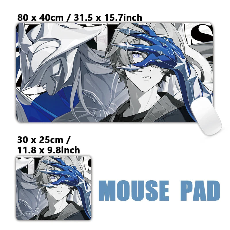 New Design Zenless Zone Zero Mouse Pad Promeia Starlight Billy Cissia XXL Large Mousepad Keyboard Pad Desk Mat Keyboard Mats