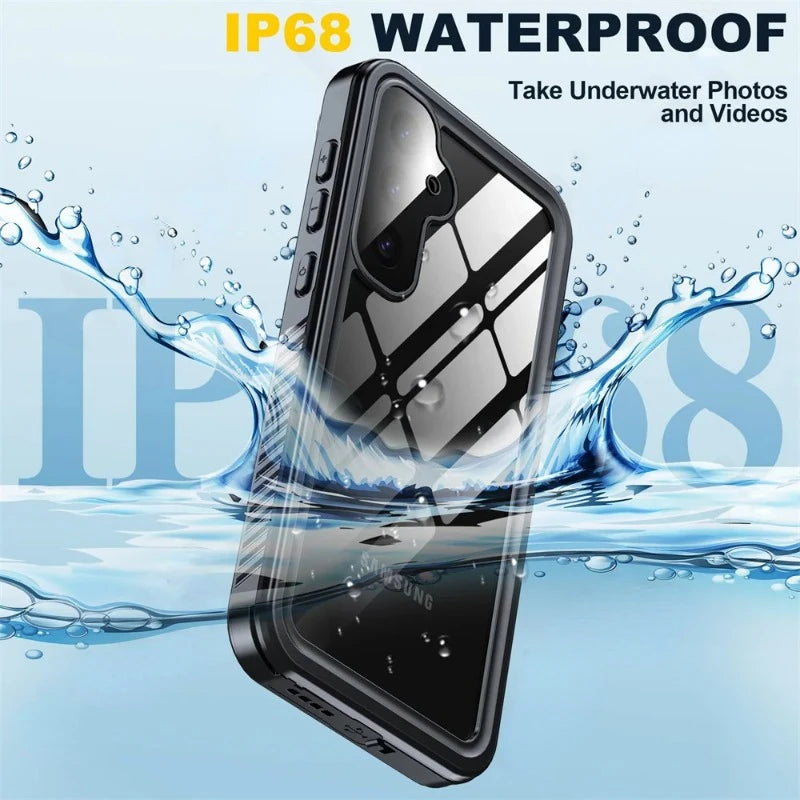 IP68 Waterproof Shockproof Case For Samsung Galaxy S26 S25 S24 S23 S22 S21 Ultra A54 5G Underwater Swimming Phone Luxury Cove