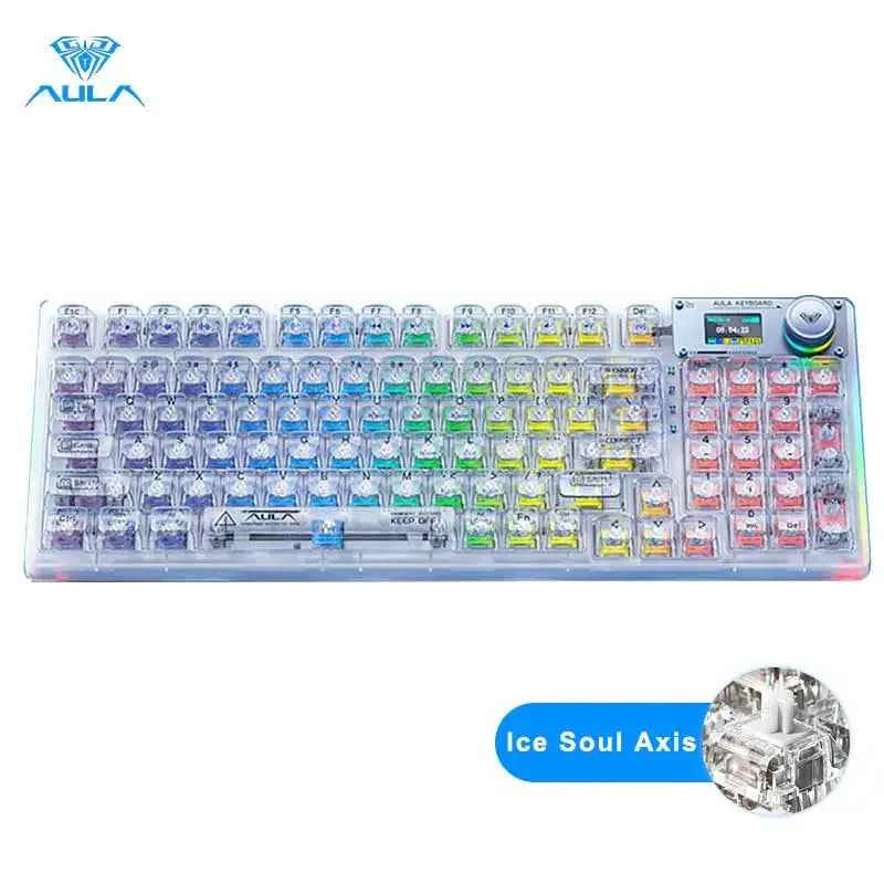 AULA F98PRO (Transparent) Wireless Mechanical Keyboard