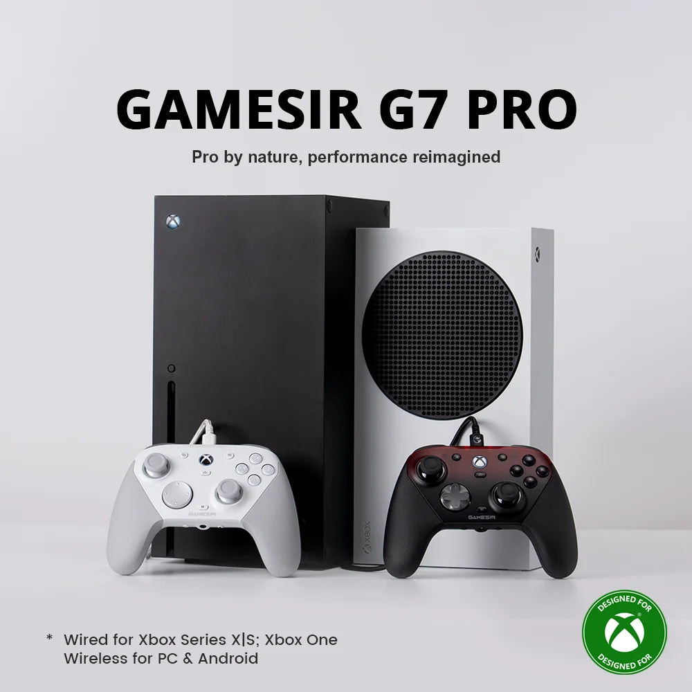 GameSir G7 Pro Xbox Series X|S Controller – Wired for Xbox, Wireless for PC, Bluetooth for Android – Hall Effect, Charging Dock