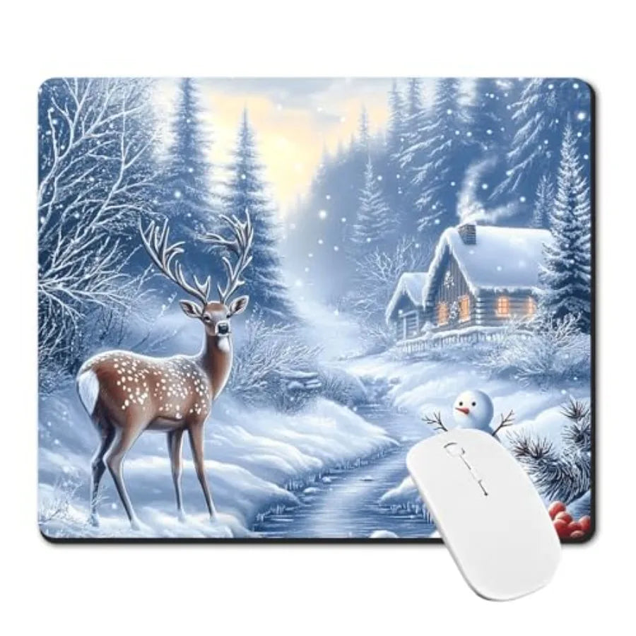 Mouse Pad, Non-Slip Rubber Base Mouse Mat Mousepad Waterproof Gaming Mouse Pad for Wireless Mouse, Computers Laptop Home Office