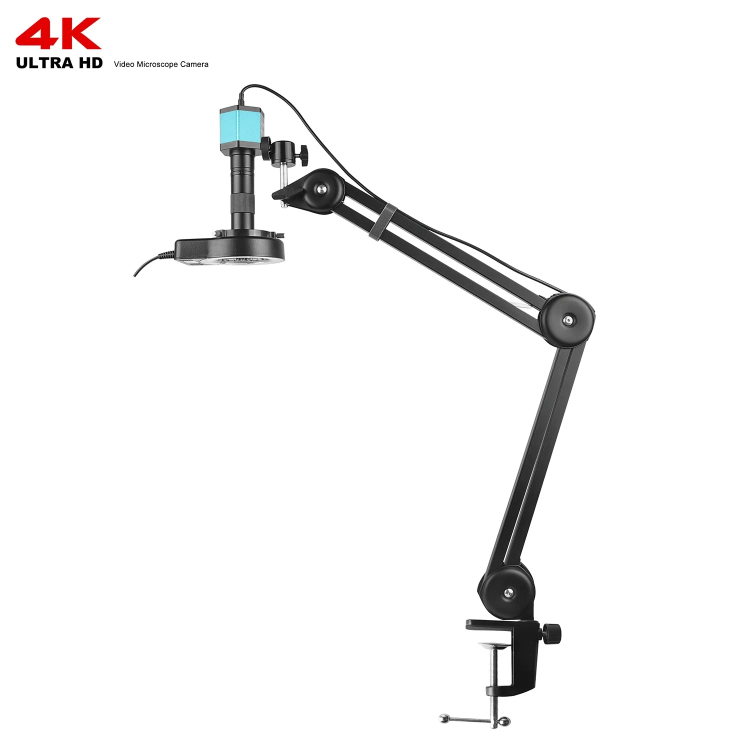 4K Microscope 48MP Digital Microscope For Electronics USB Industrial Cameras HDMI 1-150X Zoom C-Mount Lens Phone Pcb Soldering