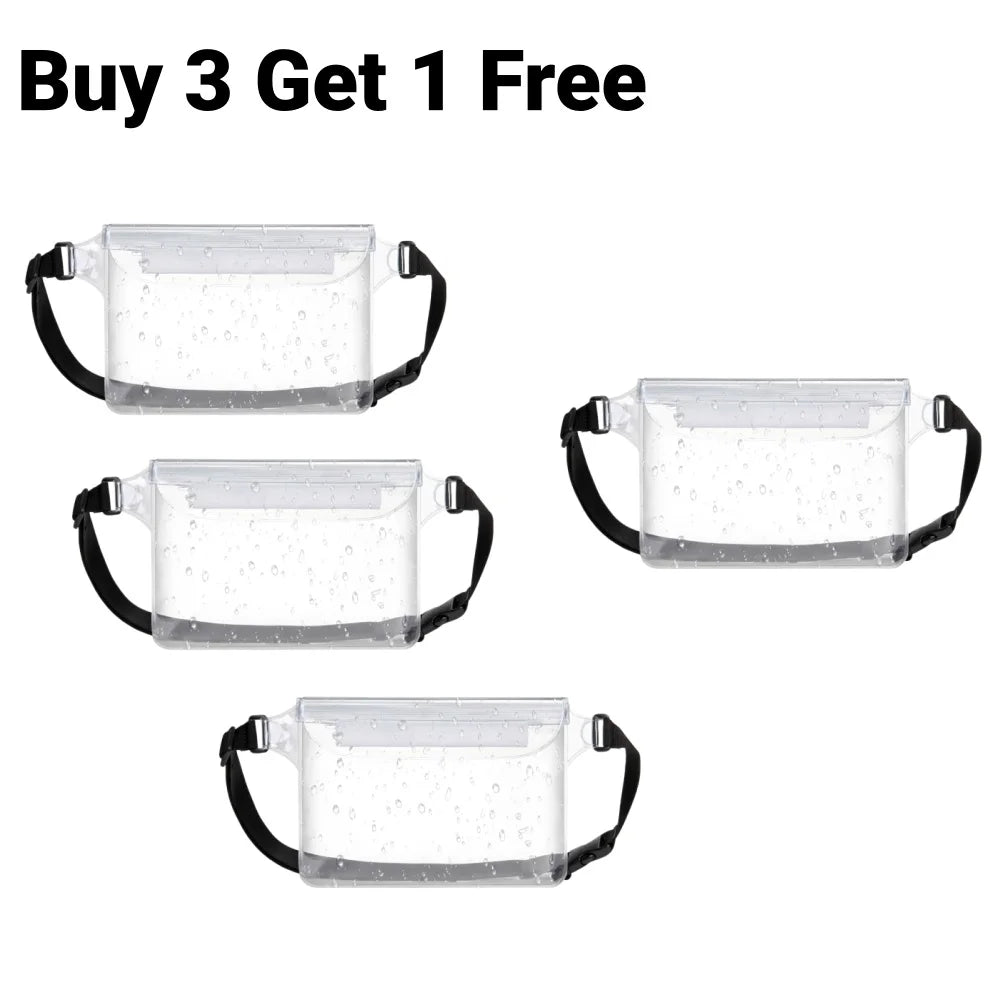 Waterproof Fanny Pack Waist Pouch Triple Zip Dry Bag Phone Passport Holder Beach Swim Kayak Water Sports Cruise Essentials 2026